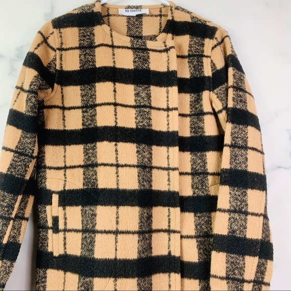 BB Dakota Kellen Plaid Wool Coat - Picture 4 of 6